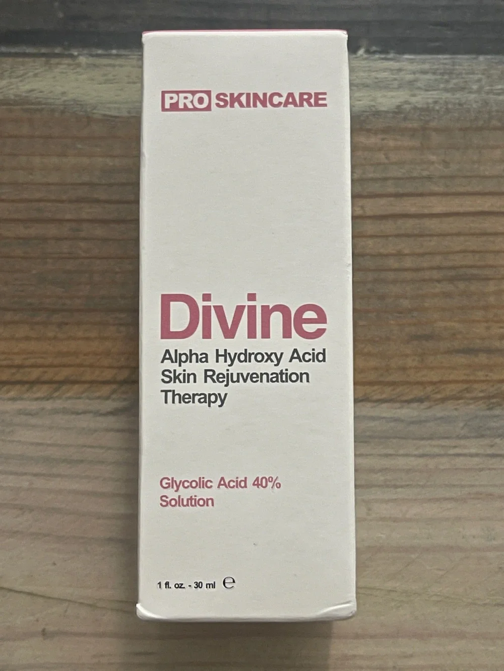 Divine Pro Skincare Glycolic Acid 40% Solution AHA Peel 1 oz NEW